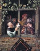 Jan Steen Rhetoricians at a Window painting